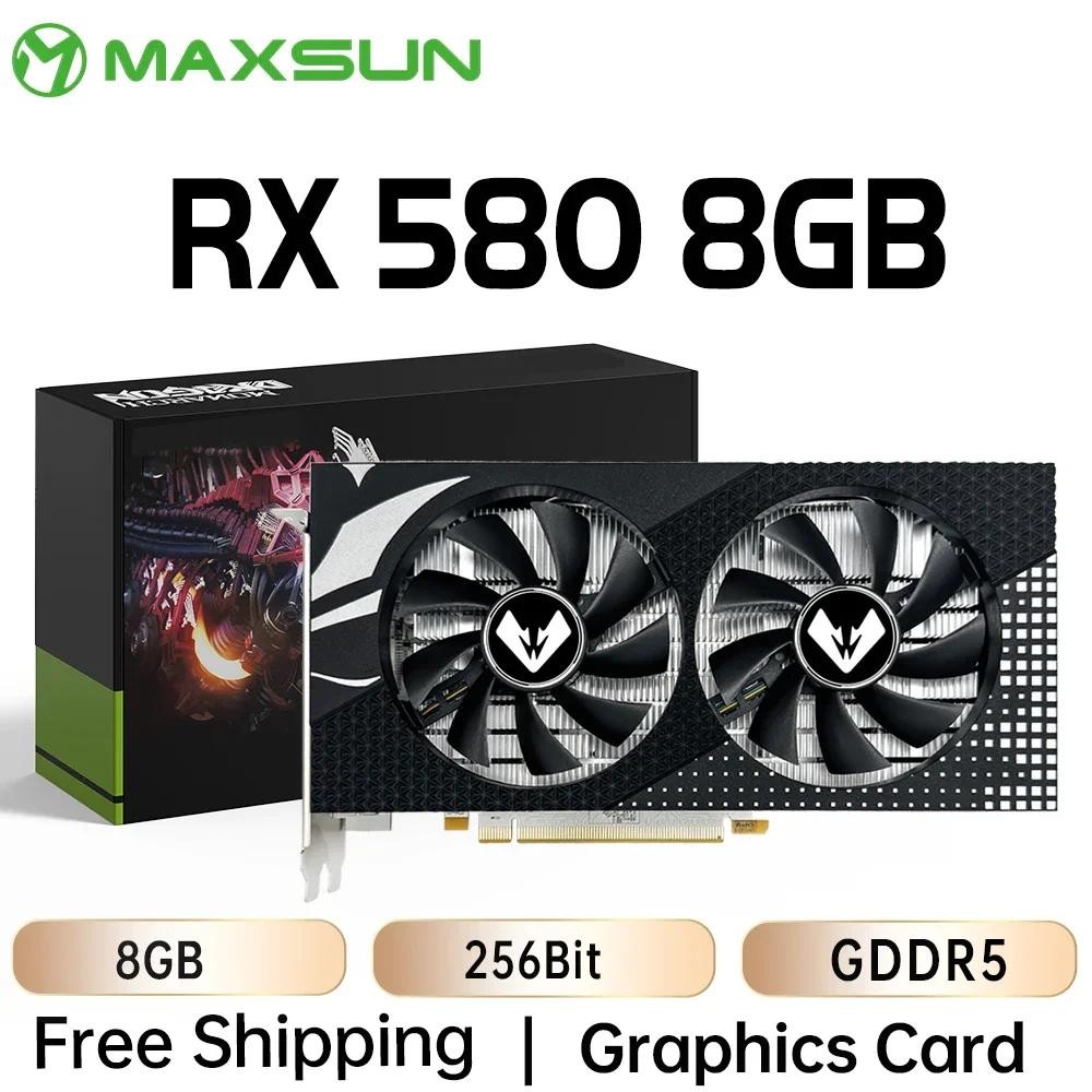Jual MAXSUN Graphics Cards Full New AMD Radeon RX580 2048SP 8G GDDR5 ...