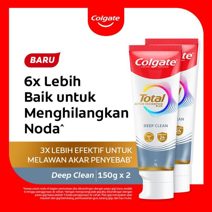 Jual Hot Produk Colgate Pasta Gigi Total Deep Clean 150gr - Isi 2 ...