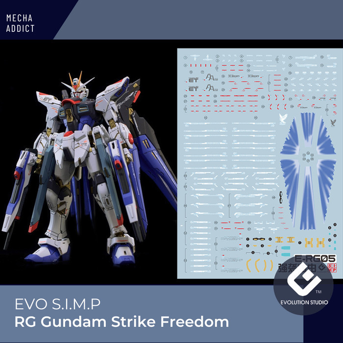 Jual Water Slide Decal RG Gundam Strike Freedom by EVO SIMP | Shopee ...