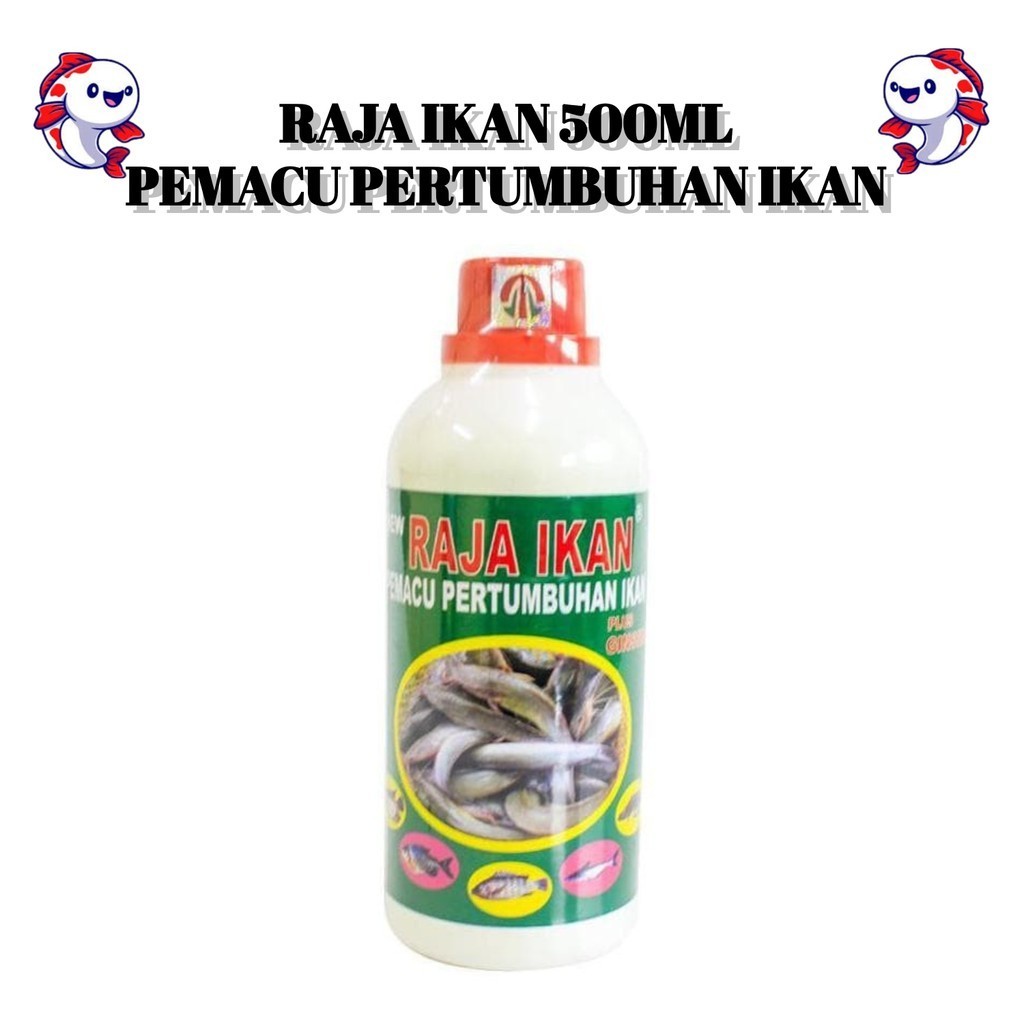 Jual Raja Ikan 500 ml Vitamin Pertumbuhan Obat Ikan Mas Nila Patin Lele ...