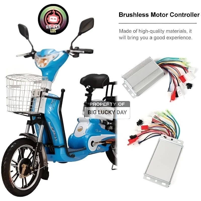Jual Controller sepeda listrik 36v 48v 350w bldc brushless kontroler ...