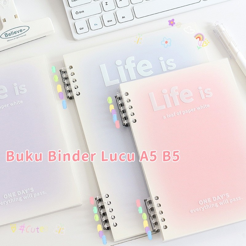 Jual Buku Binder A5 B5 / Loose Leaf Notebook Notepad / Notebook ...