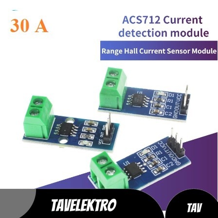 Jual SENSOR ARUS ACS712 ACS712ELC-30A 30A AC DC Pendeteksi Modul Module ...