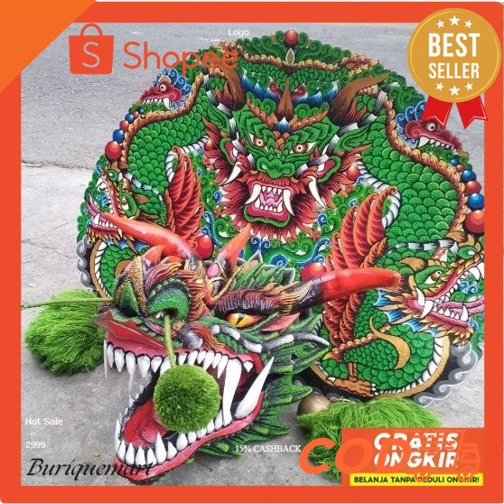 Jual [COD!!!] original BARONGAN |Barongan Versi Devil Kayu kombinasi ...
