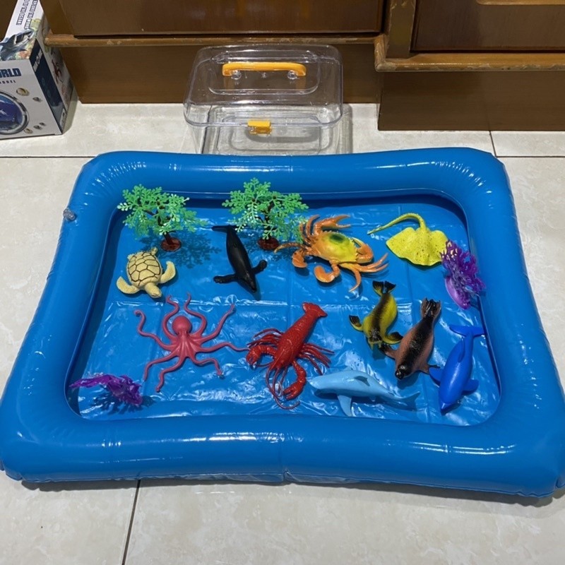 Jual READY Sea animal set container mainan binatang laut | Shopee Indonesia