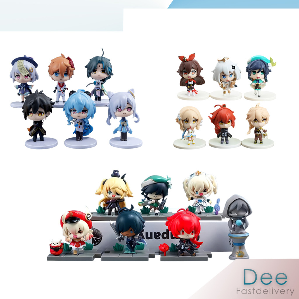 Jual Set Action Figure Chibi Genshin Anime Chibi Karakter | Shopee ...