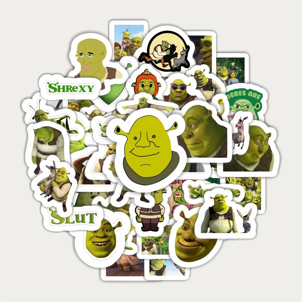 Jual Sticker Pack Stiker Kartun Shrek | Sticker TUMBLR | Stiker LAPTOP ...