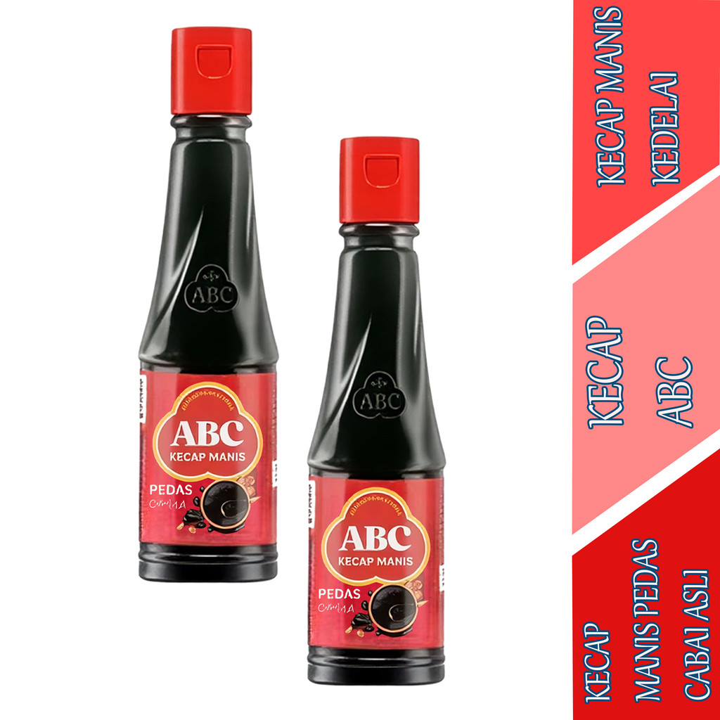 Jual Kecap Manis Rasa Pedas - ABC Kecap - Kecap Hitam Pedas Manis ...