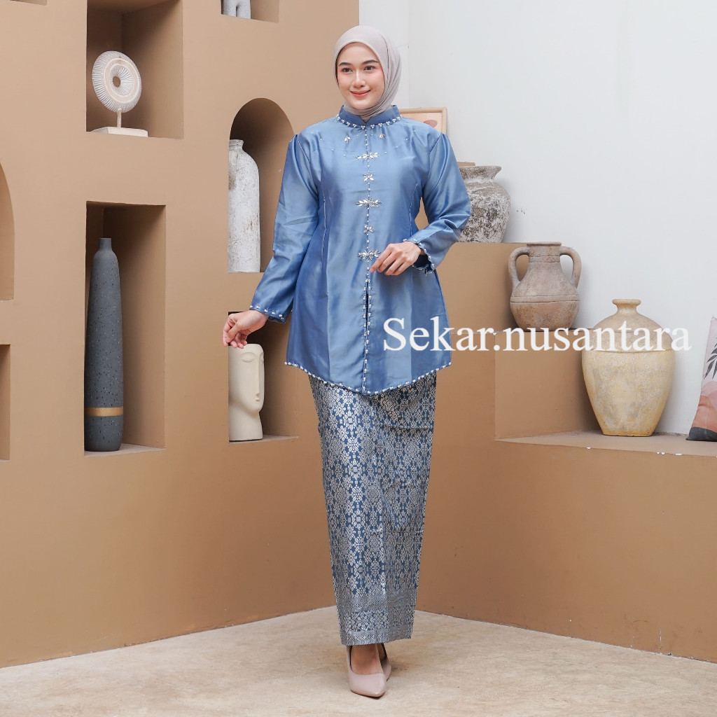 Jual Alana One Set Baju Kurung Melayu Rok Songket Modern Premium ...