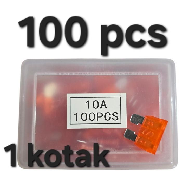 Jual READY ( FUSE 10A 1KOTAK 100 PCS ) SEKERING SEKRING PIUS FIUS ...