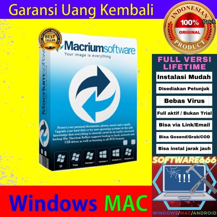 Jual Software Klone SSD / HDD: Macrium Reflect 7 [WIN] - SOFTWARE ...
