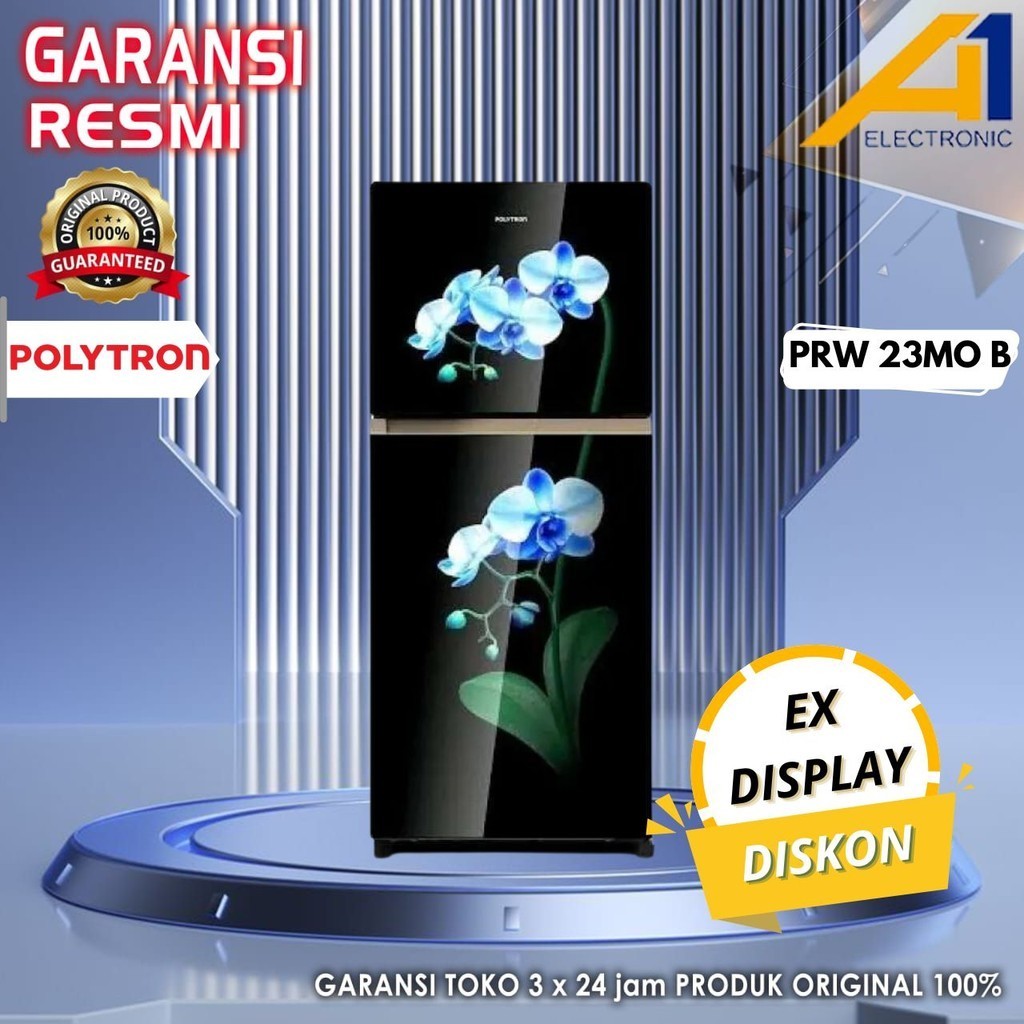 Jual Kulkas POLYTRON PRW 23MO B / PRW 23MOB / PRW23MOB 2 Pintu 220 L ...
