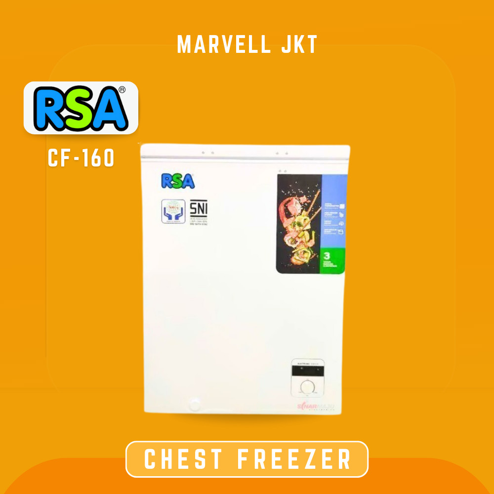 Jual RSA CF 160 CF-160 CHEST FREEZER BOX CHEST FREEZER 100 LITER ...