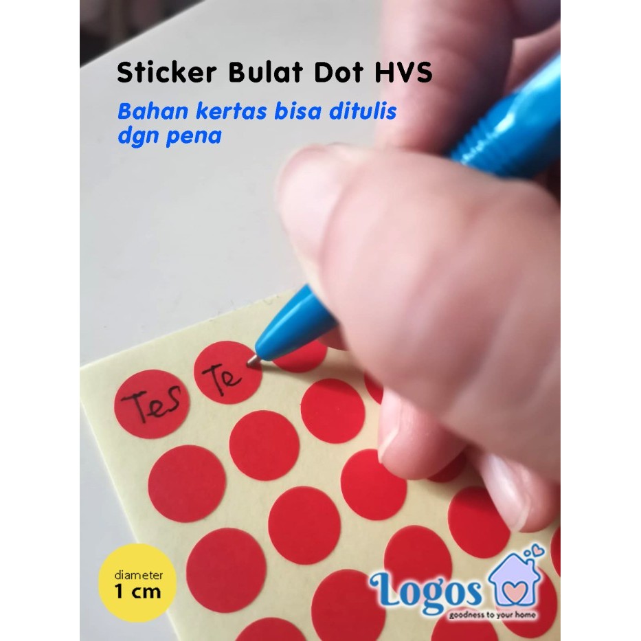 Jual Stiker bulat dot sticker HVS bisa ditulis edukasi anak aktivitas ...
