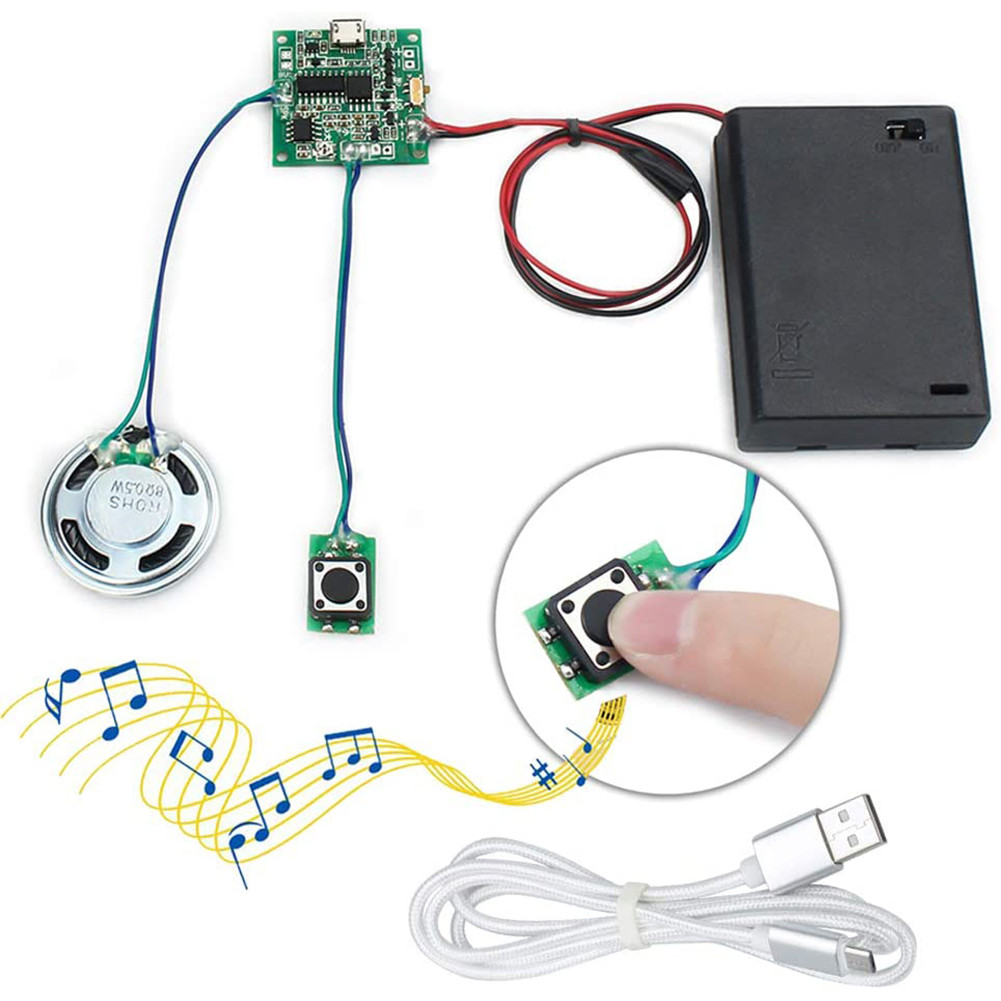 Jual Recordable Sound Module 8M MP3 WAV Music Voice Player Programmable