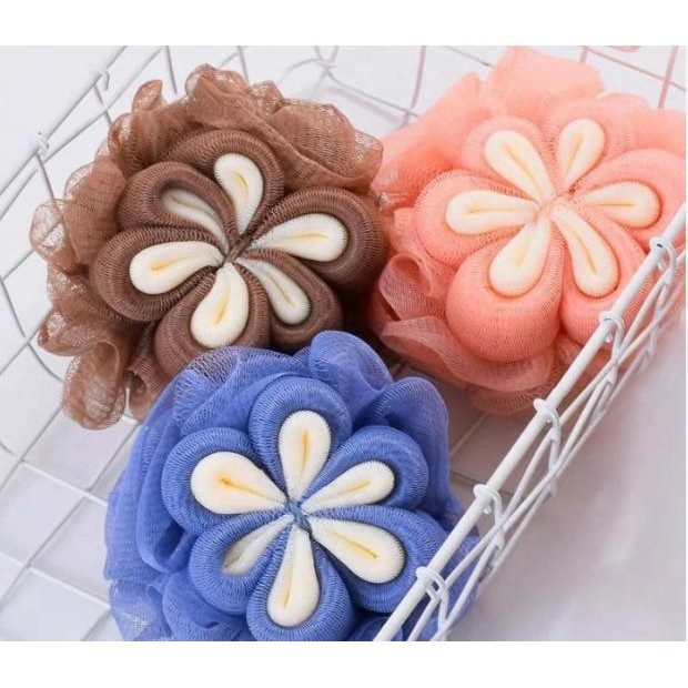 Jual SPONS MANDI JARING MODEL BUNGA | SPONGE MANDI PLUM | Spon Model ...