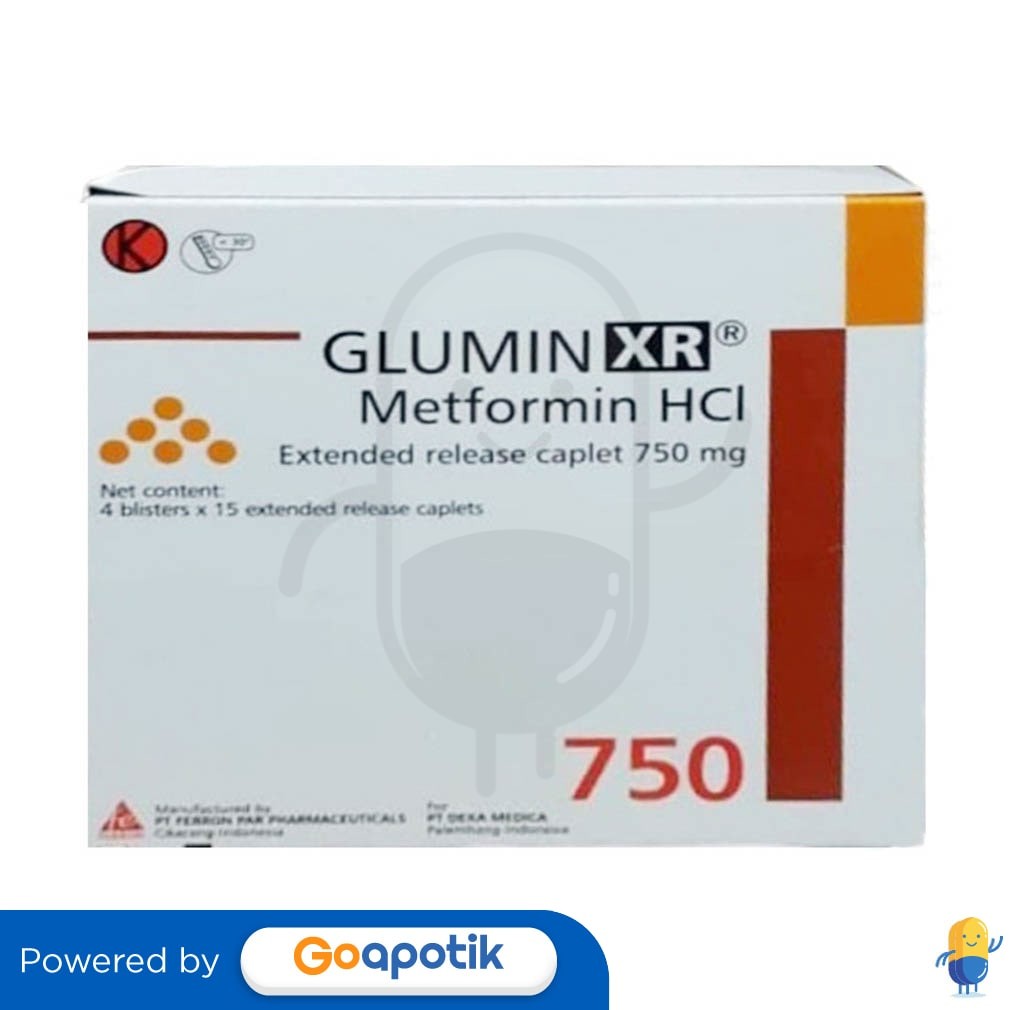 Jual Glumin Xr 750 Mg Box 60 Kaplet | Shopee Indonesia