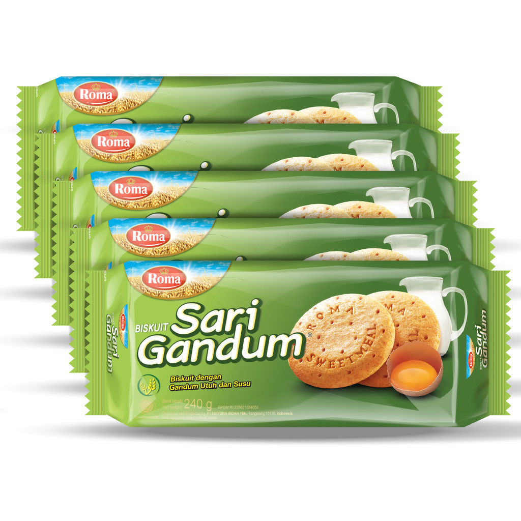 Jual Paket 5 Roma Sari Gandum Family Pack | Shopee Indonesia