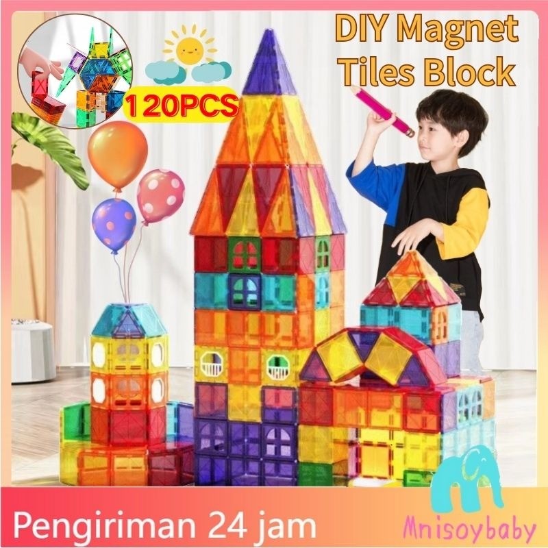 Jual [Penjual Lokal] DIY Anak Mainan Magnet Anak Edukasi toys Magnetic ...