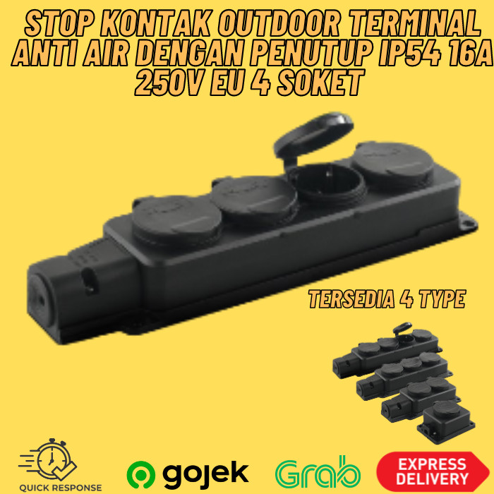 Jual Stop kontak Outdoor Terminal Colokan Listrik Dengan Penutup Anti ...