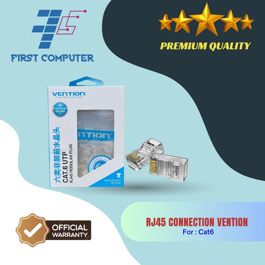 Jual Connector RJ45 Vention Cat6 | Shopee Indonesia