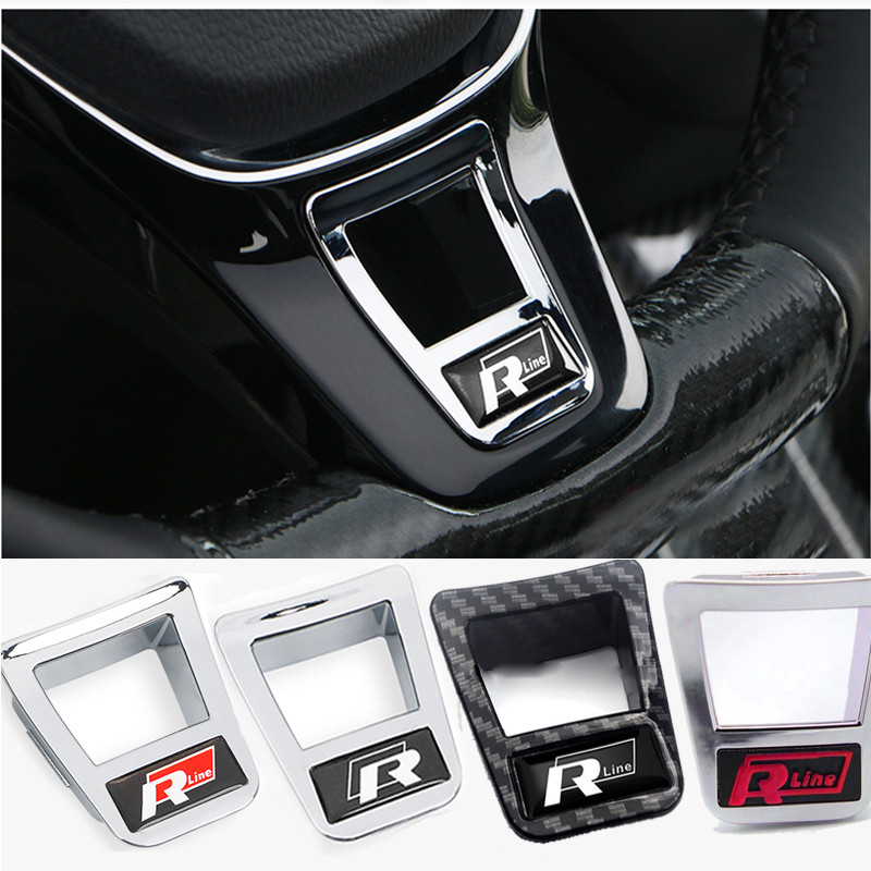 Jual Rline R Logo Car Steering Wheel Sticker Accessories For Volkswagen ...