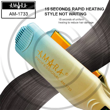 ( ) AMARA AM 1733 Ceramic Glide Floating Plate Hair Straightener Catokan Rambut CO