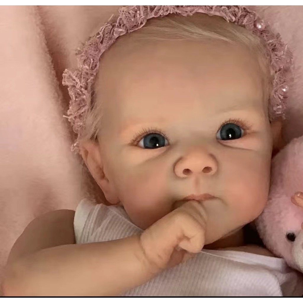 19 Inches Lifelike Full Vinyl Body Reborn Baby Girl-Bettie