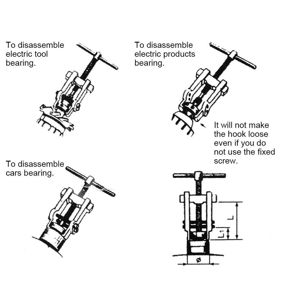 Jual 2/4/6 Inch Treaker Bearing Puller Treker Bearing Armature Bearing ...