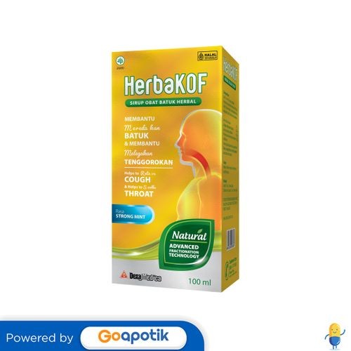 Jual Herbakof Sirup Obat Batuk Rasa Strong Mint 100 Ml Botol | Shopee ...