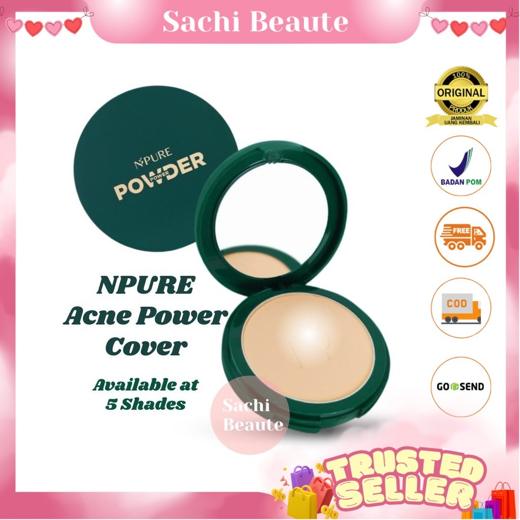 Jual NPURE ACNE POWER COVER Power Powder Powder Fondation / Powder For ...