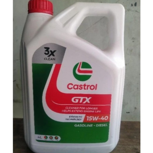 KMD | Oli Castrol GTX 15W - 40 / Oli Mesin Mobil Bensin /Oli Castrol 4 Liter / Oli Castrol 15W 40 / Oli Castrol