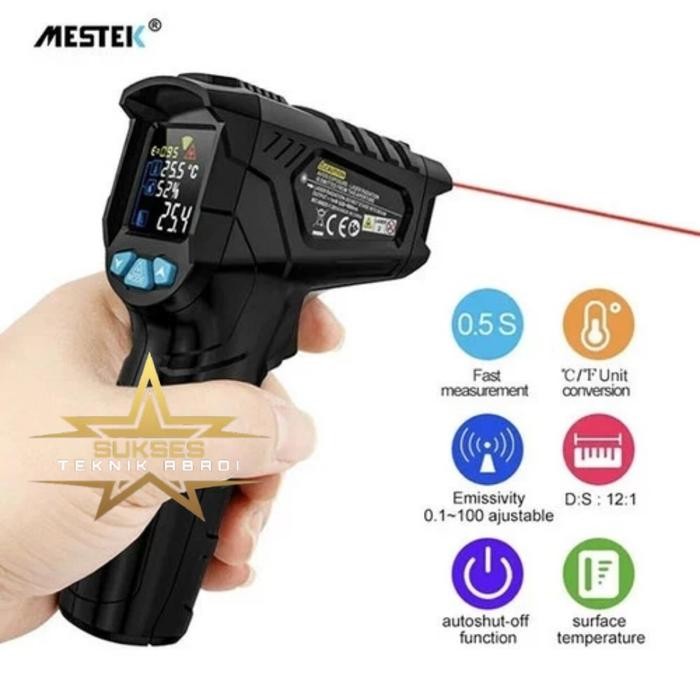 Jual Infrared Humidity Thermometer IR01 Mestek Termometer | Shopee ...
