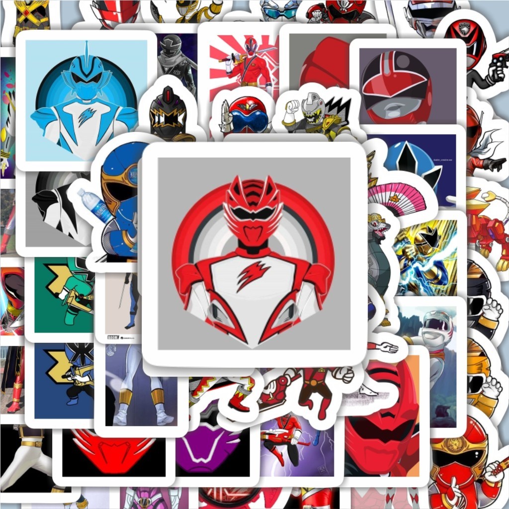 Jual 100PCS Lucu Stiker Power Ranger 2 Stiker Aesthetic Stiker Anti Air ...