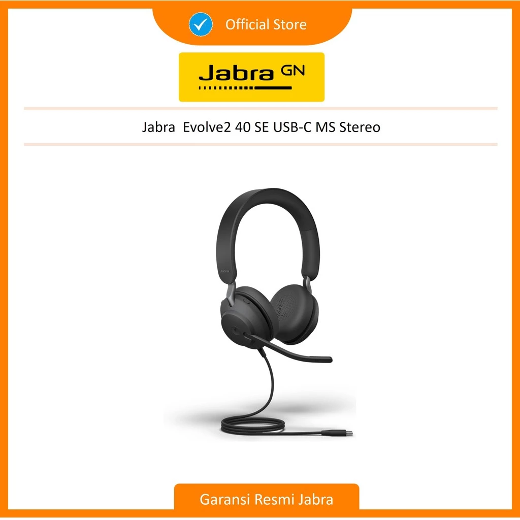 Jabra Evolve2 40 SE USB-C MS Stereo Headset ( 24189-999-899)