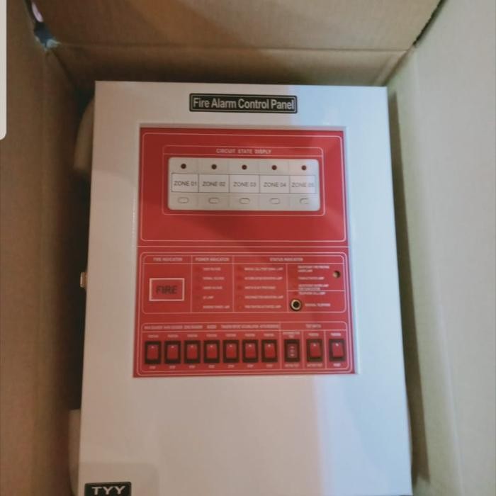 Jual MASTER CONTROL FIRE ALARM TYY 5ZONE PANEL PEMADAM API | Shopee ...