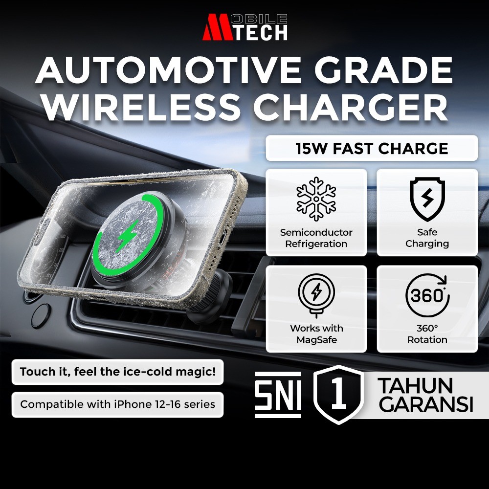 Jual Mobiletech Holder HP Mobil Wireless Charger MagSafe Fan Cooler ...