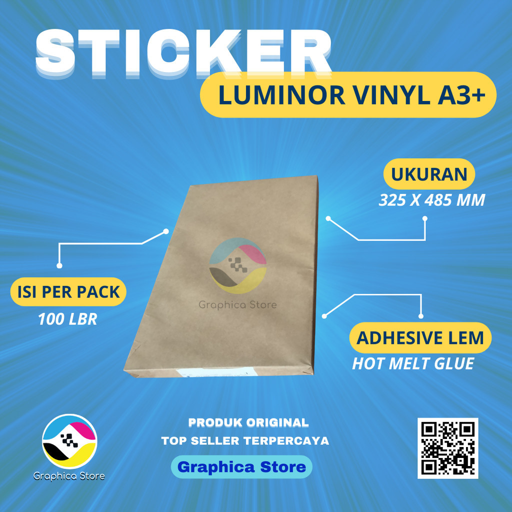 Jual Sticker PRIMAZ Vinyl Laser A3 + | Sticker Label Kemasan Lem Kuat ...