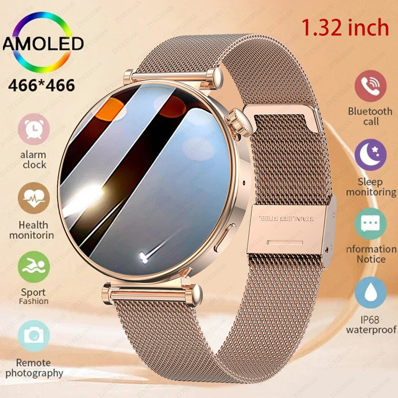 Jual For Huawei GT4 Mini NFC Smart Watch Women 1.32 inch AMOLED Screen ...