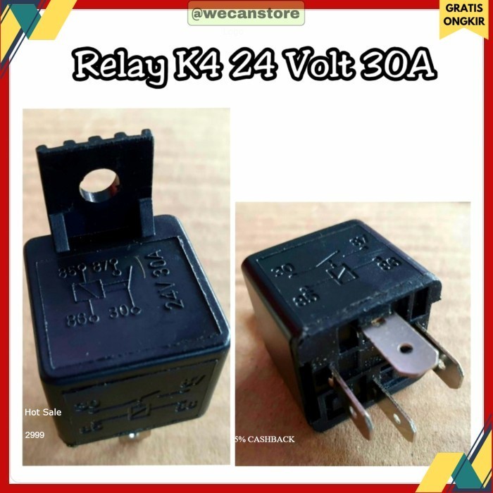Jual Relay 4 Kaki 24Volt 30A | Shopee Indonesia