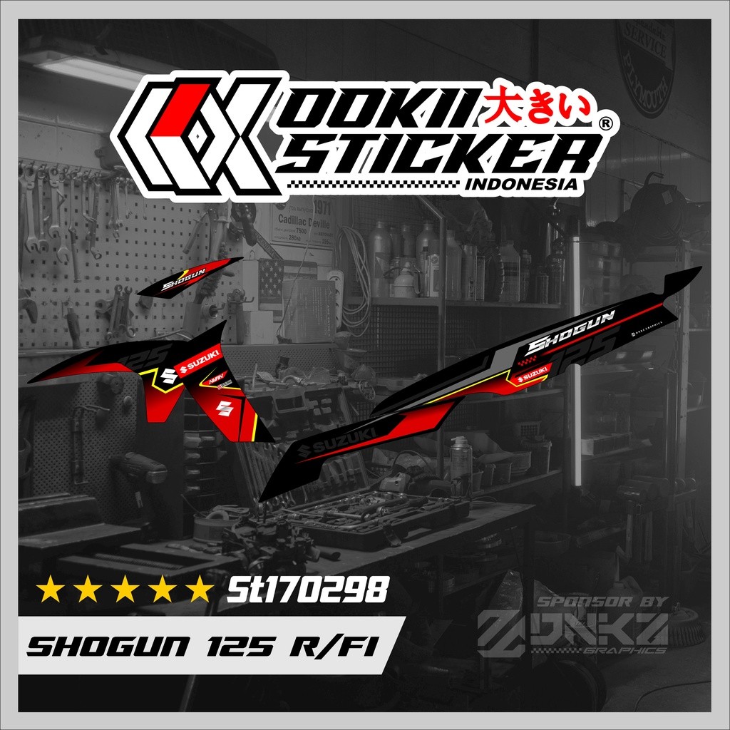 Jual Stiker Shogun 125 R/FI Decal Striping Shogun 125 R/FI ST170298 ...