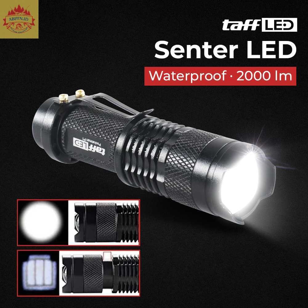 Jual TaffLED Senter LED 2000 Lumens Zoom Waterproof Best Quality ...