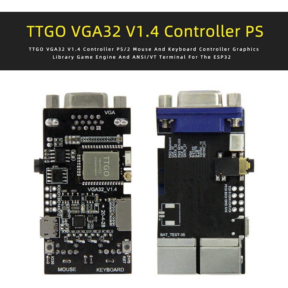 Jual FabGL VGA32 VGA ESP32 PSRAM Module V1.4 Controller PS/2 Mouse ...