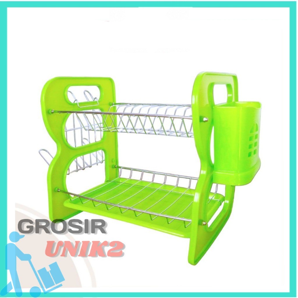 Jual RAK PIRING WARNA SERBAGUNA / RAK PIRING DUA SUSUN / Rak Piring ...