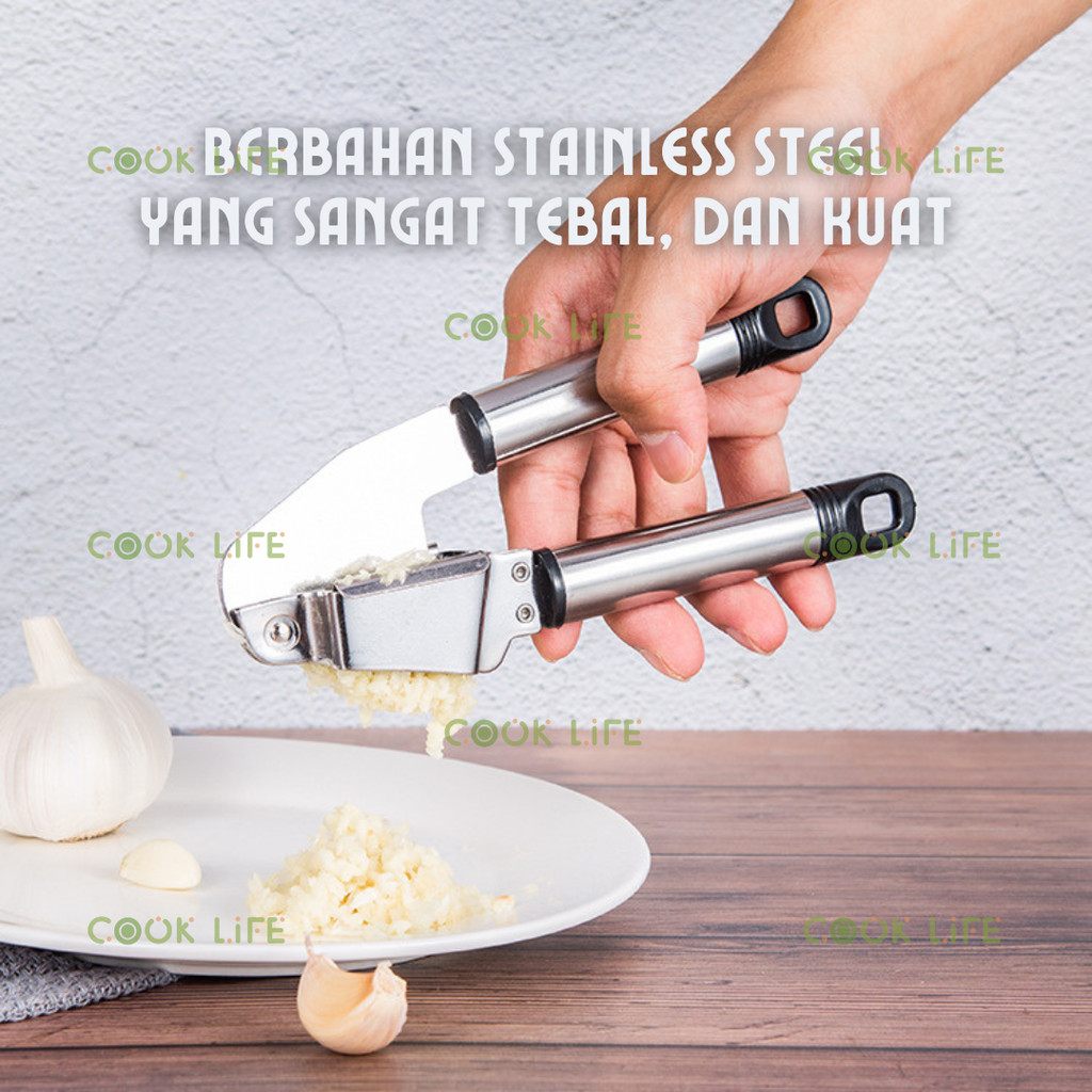 Jual Alat Penghancur Bawang Stainless Steel Garlic Press Penghalus ...