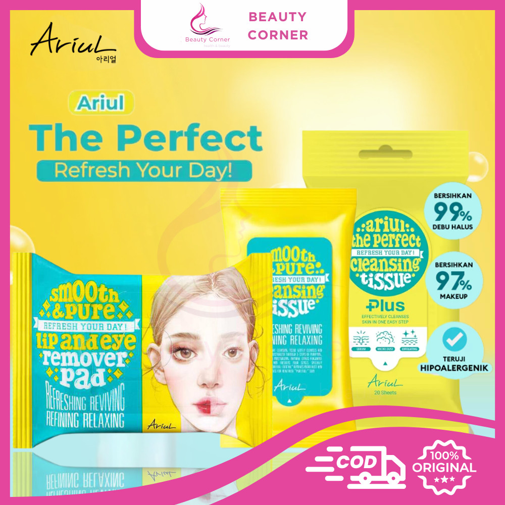 Ariul Smooth & Pure Cleansing Tissue - Tissu Pembersih Makeup