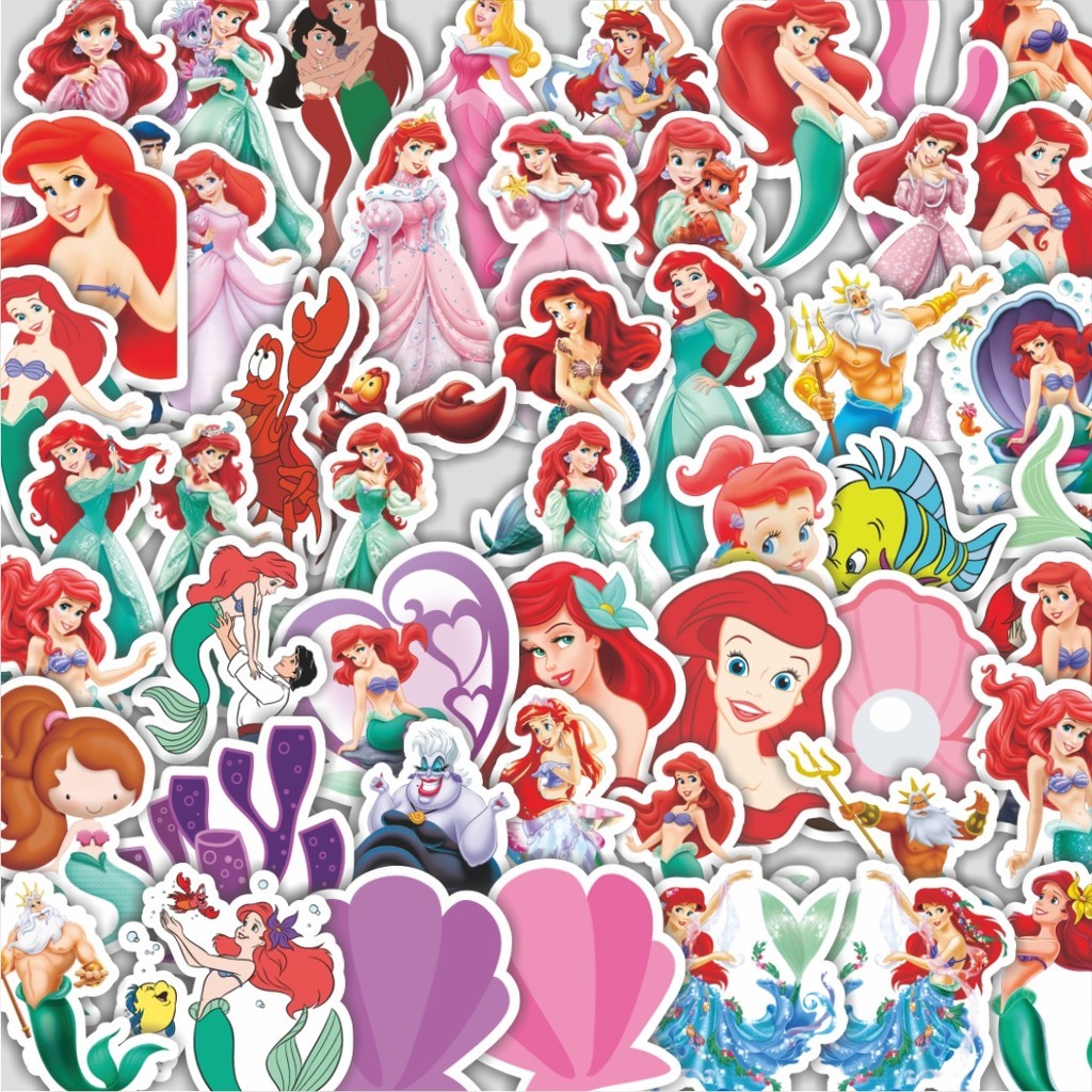 Jual Stiker Cutting Pack Stiker Kartun The Little Mermaid [Putri Duyung ...