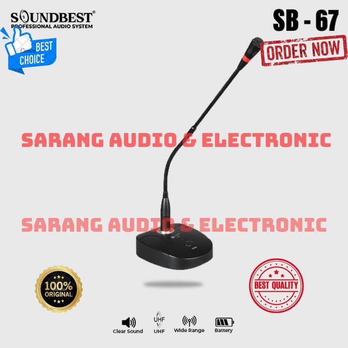 Jual Mic Meja SOUNDBEST SB 67 Original SB67 Mic Podium Mimbar | Shopee ...