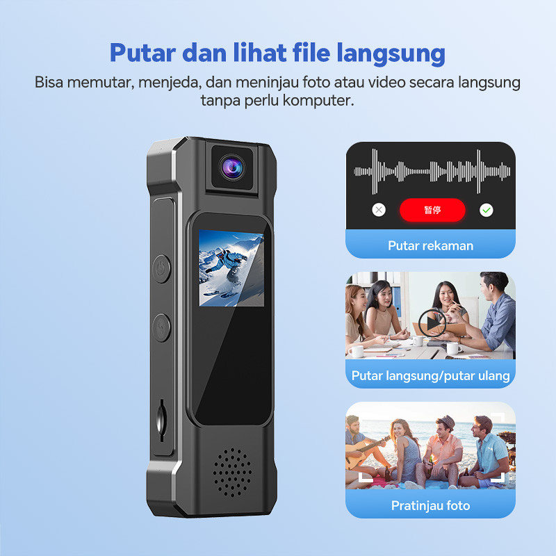 Jual MANU Mini Kamera CCTV HD 2K Lensa Putar 180° Rekam Video Jernih ...