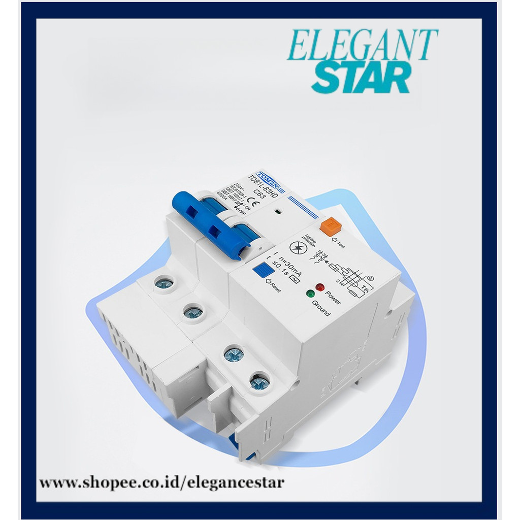 Jual Main switch Residual current circuit breaker with surge protector ...
